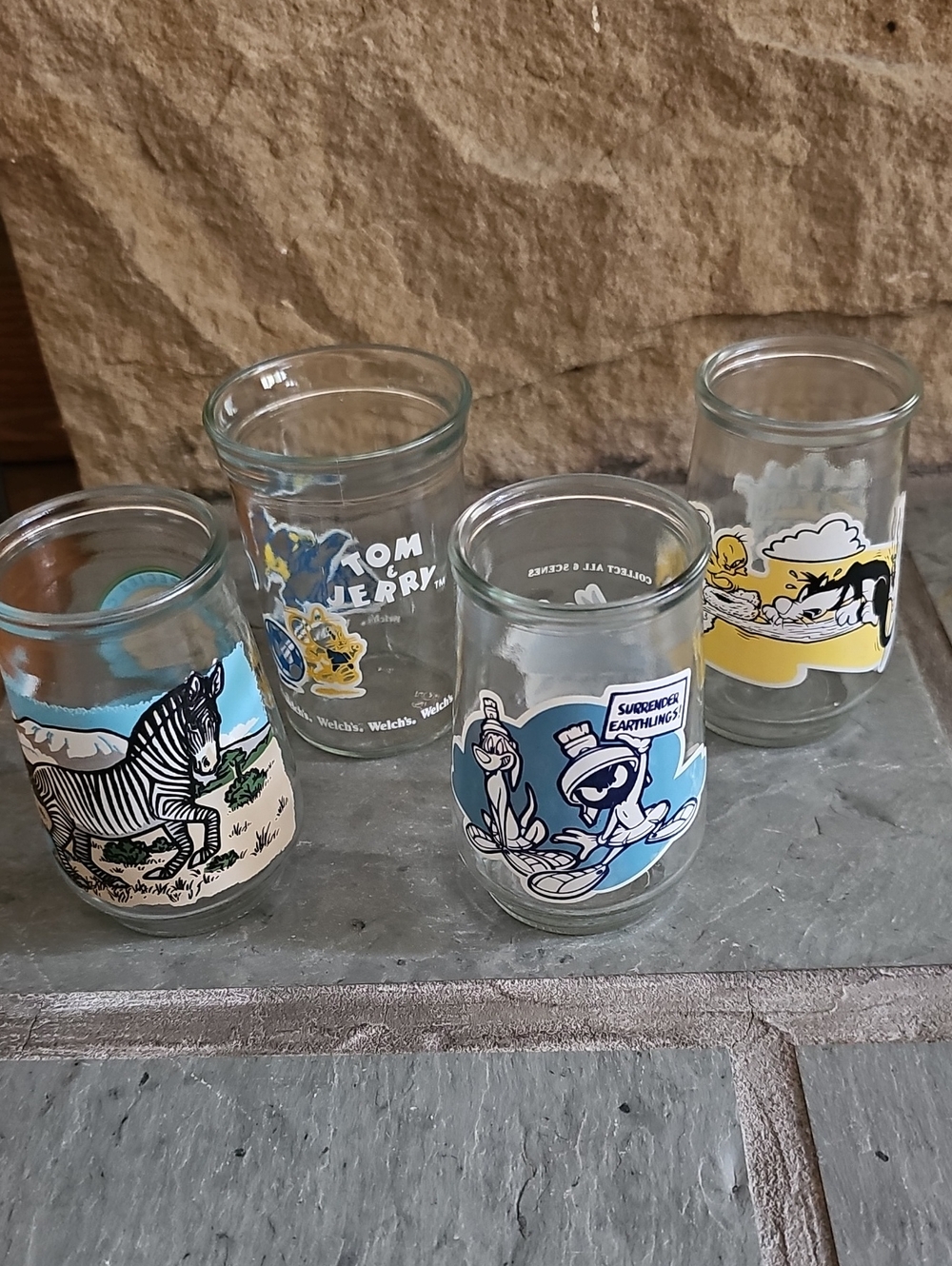 Welch's Jelly Glasses Bundle of Qty 4